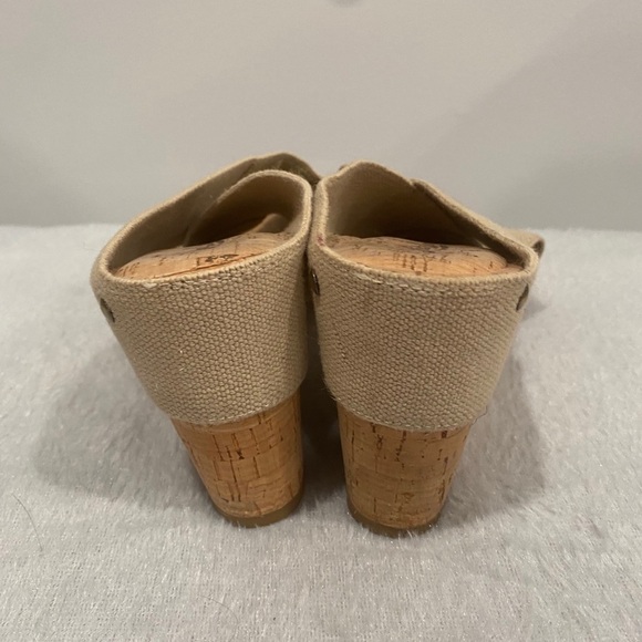 LUCKY Brand cork wedges Stretch Straps Rivots - Picture 3 of 7